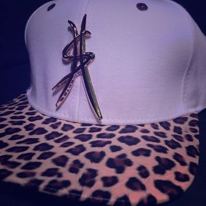 Unisex Cheetah Print Side Hussle Hat